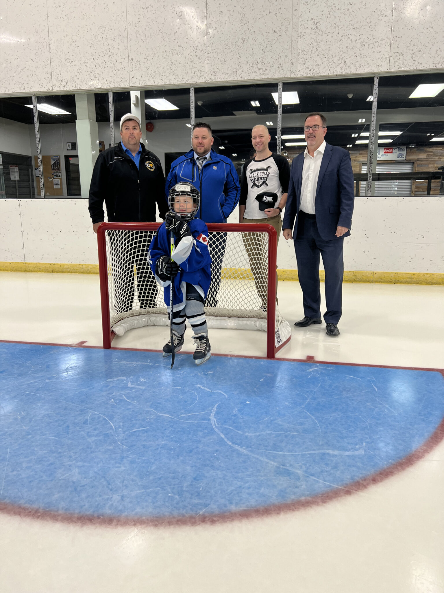 HOCKEY NETS DONATION + ANOTHER MAYOR AWARD — Black Comb